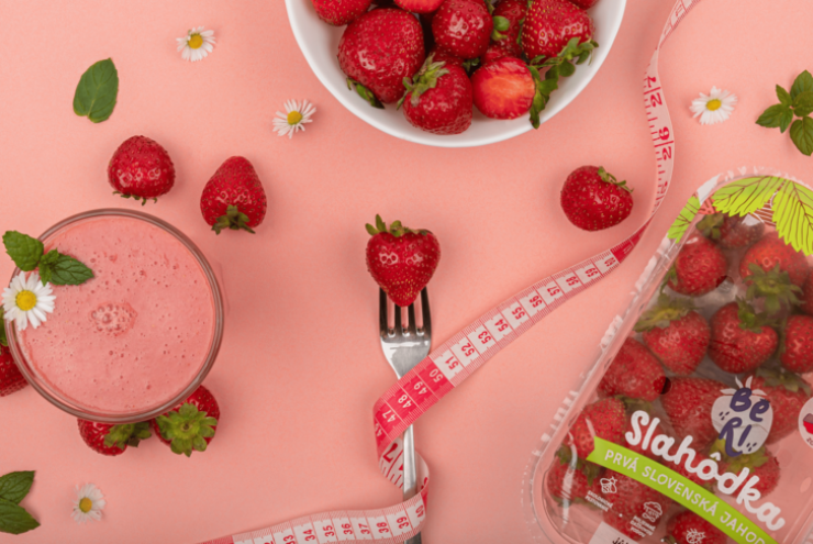  Domáci proteínový nápoj so slovenskými jahodami až 20 g bielkovín