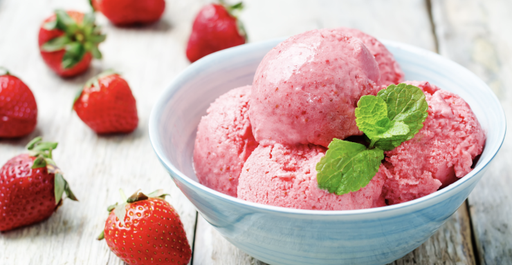 Výborná jahodová zmrzlina