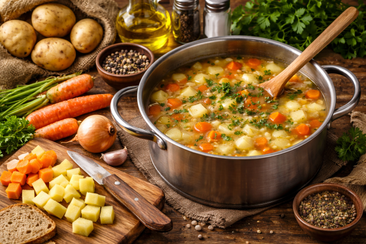 Zemiakovo-mrkvová polievka